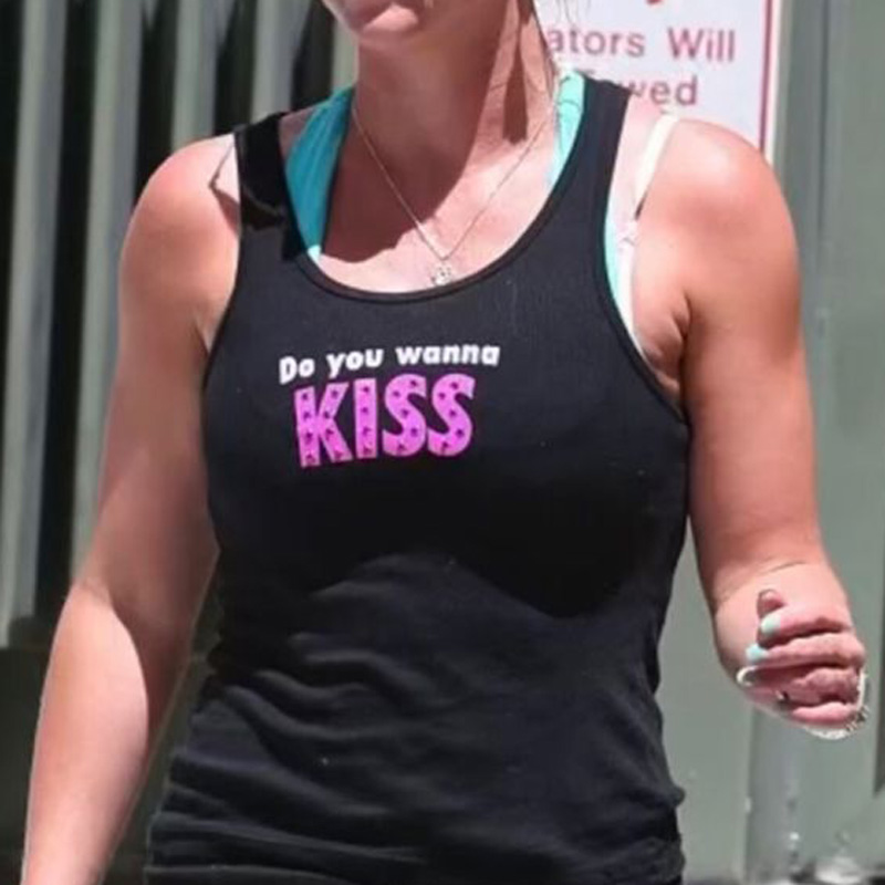 Do You Wanna Kiss Britney Tank Top