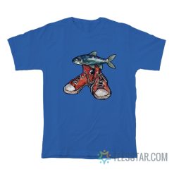 Fish Wearing Shoes Meme T-Shirt