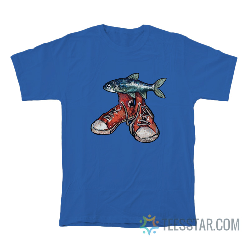 Fish Wearing Shoes Meme T-Shirt