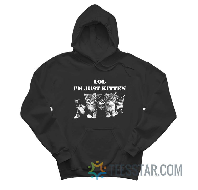Lol I’m Just Kitten Hoodie