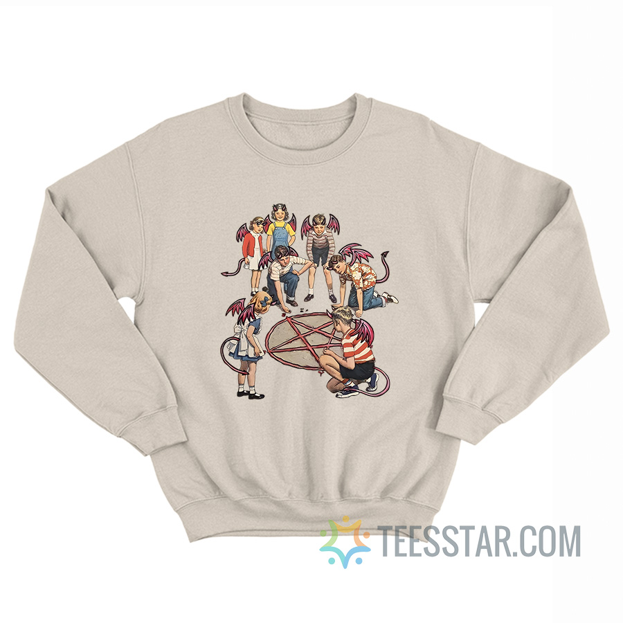 Children Of Satan Playing Pentagram Marbles Sweatshirt