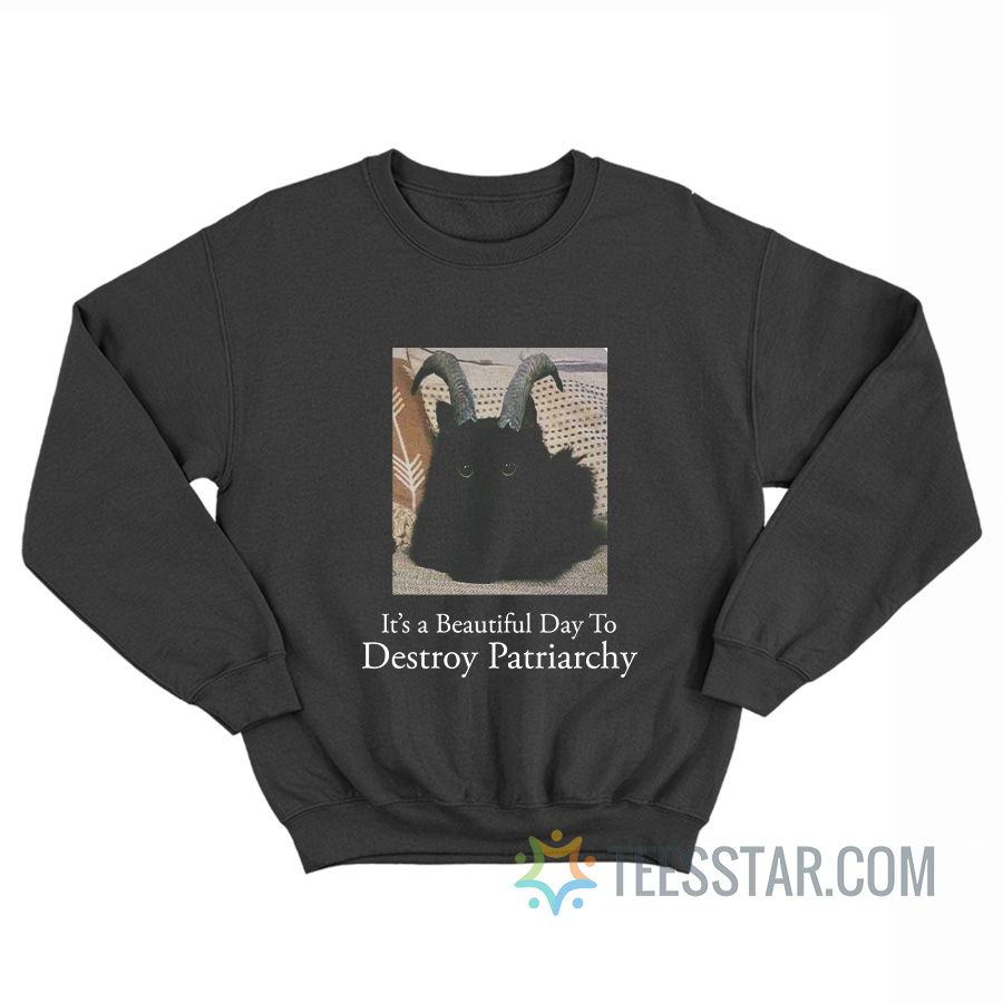 It’s A Beautiful Day To Destroy Patriarchy Sweatshirt