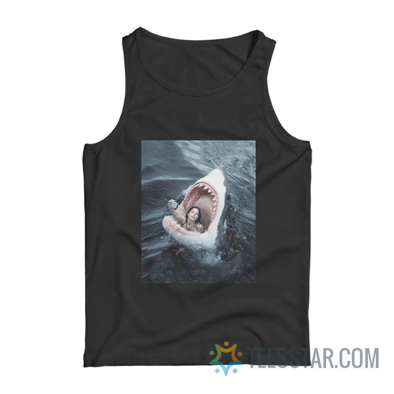 Last Selfie With Shark Meme Tank Top