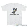 Pedophiles Aren’t People Blue Dog With Gun T-Shirt