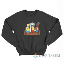The Simpsons Bong Weed Accessories Meme Sweatshirt