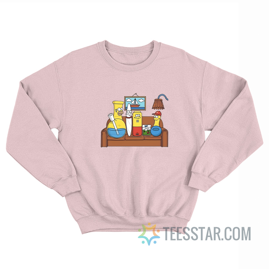 The Simpsons Bong Weed Accessories Meme Sweatshirt