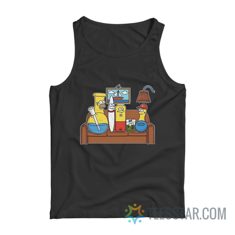 The Simpsons Bong Weed Accessories Meme Tank Top