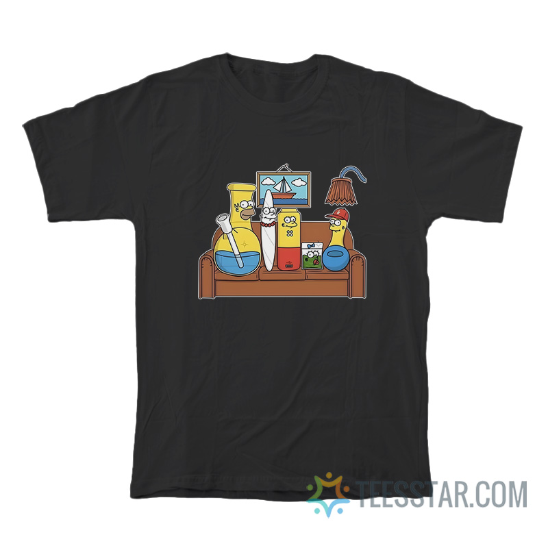 The Simpsons Bong Weed Accessories Meme T-Shirt