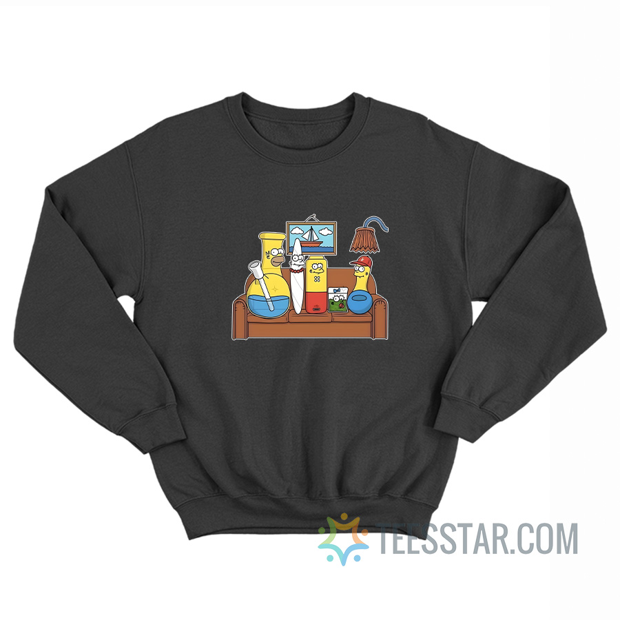 The Simpsons Bong Weed Accessories Meme Sweatshirt