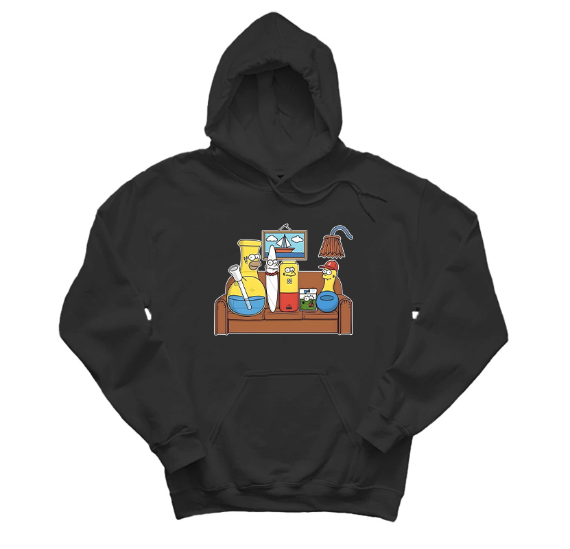 The Simpsons Bong Weed Accessories Meme Hoodie