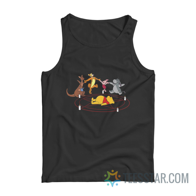 Winnie The Pooh Summon Demon Pentagram Tank Top