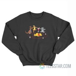 Winnie The Pooh Summon Demon Pentagram Sweatshirt