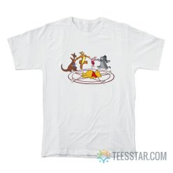 Winnie The Pooh Summon Demon Pentagram T-Shirt