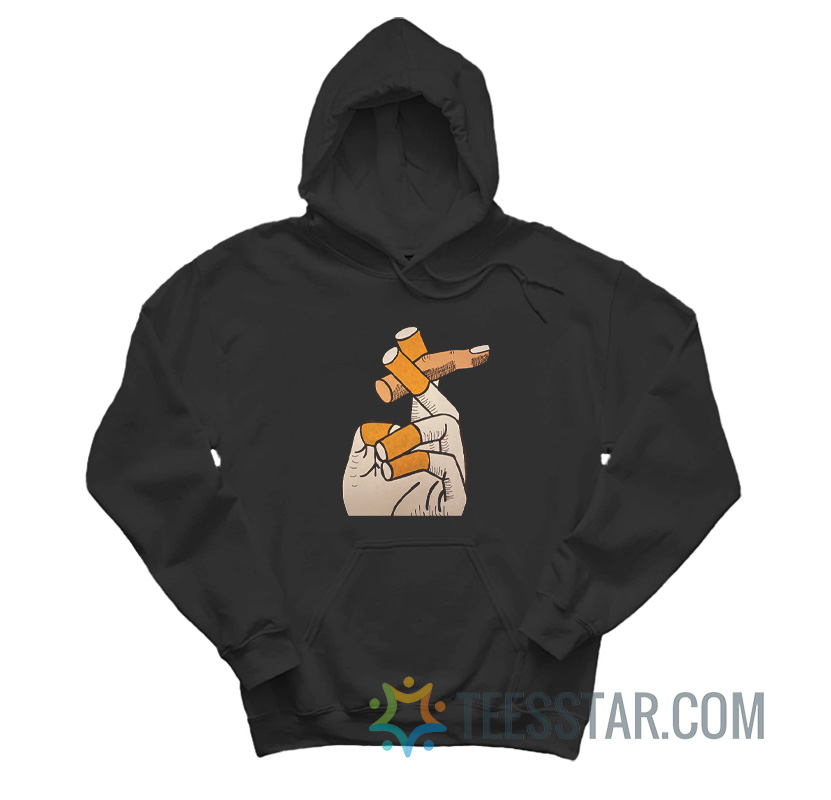 Smoking Cigarette Fingers Hoodie