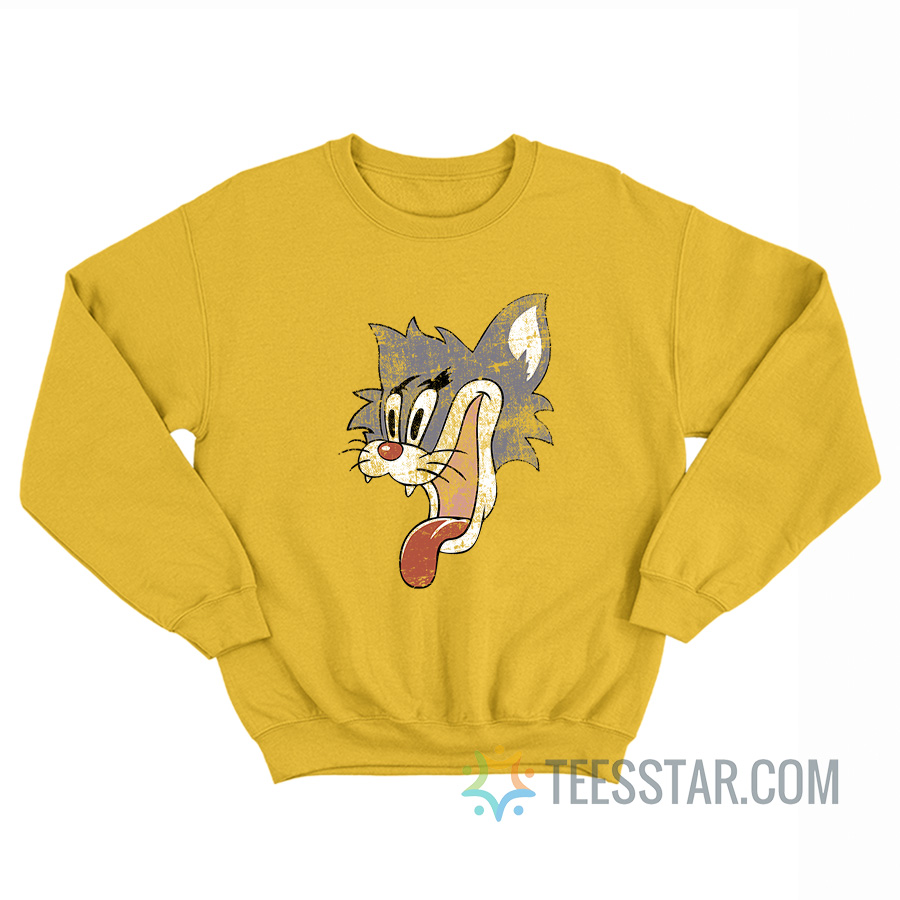 Crazy Cat Smiling Psycho Patrick Hockstetter Sweatshirt - Image 2