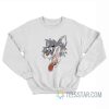 Crazy Cat Smiling Psycho Patrick Hockstetter Sweatshirt