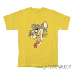 Crazy Cat Smiling Psycho Patrick Hockstetter Ringer T-Shirt