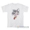Crazy Cat Smiling Psycho Patrick Hockstetter Ringer T-Shirt