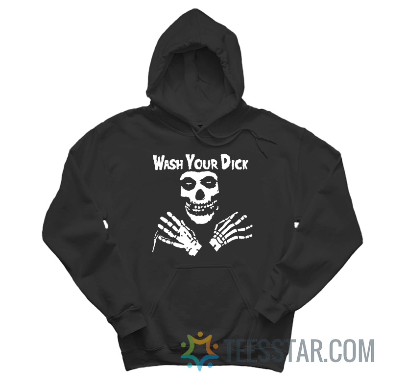 Wash Your Dick Skull Parody Hoodie