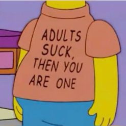 Adults Suck Then You Are One Bart Simpson T-Shirt