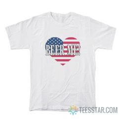 Beer Me Heart American Flag T-Shirt