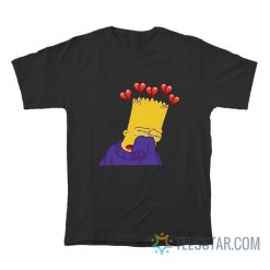Bart Simpson Sad Broken Heart T-Shirt