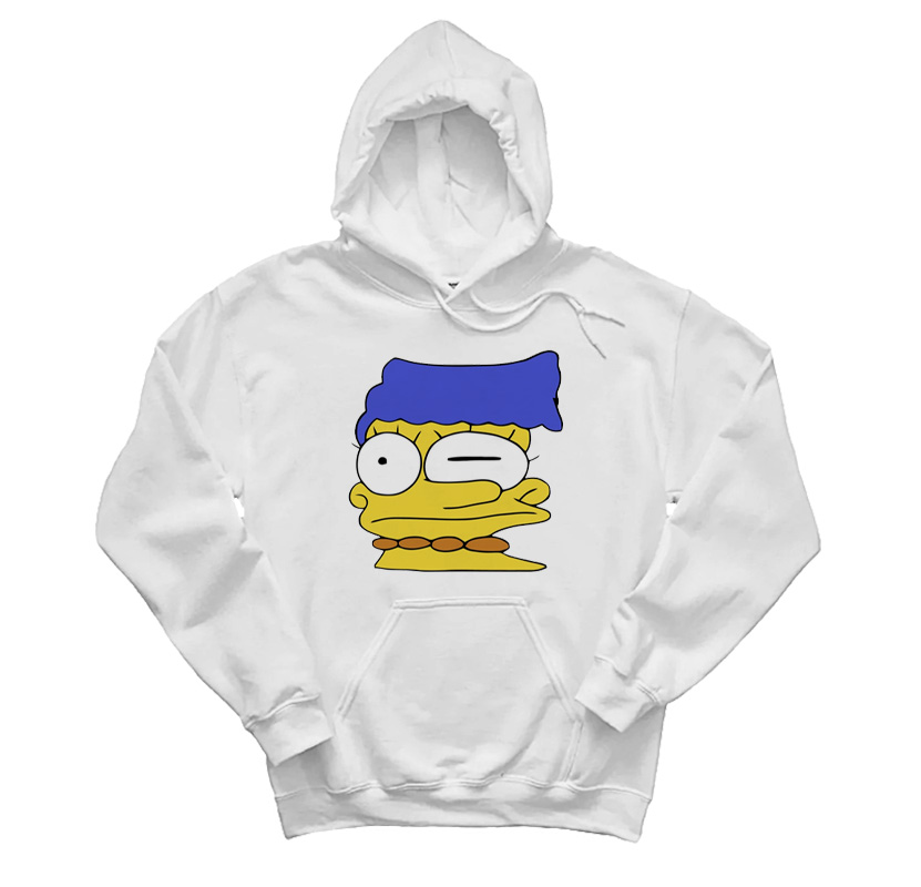Smeared Marge Simpson Hoodie
